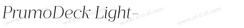 PrumoDeck Light字体转换